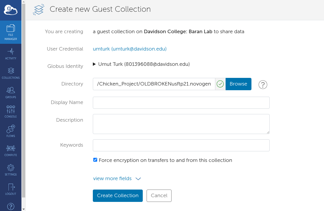Globus File Manager