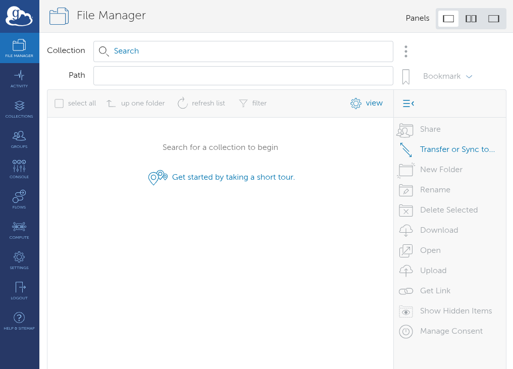 Globus File Manager