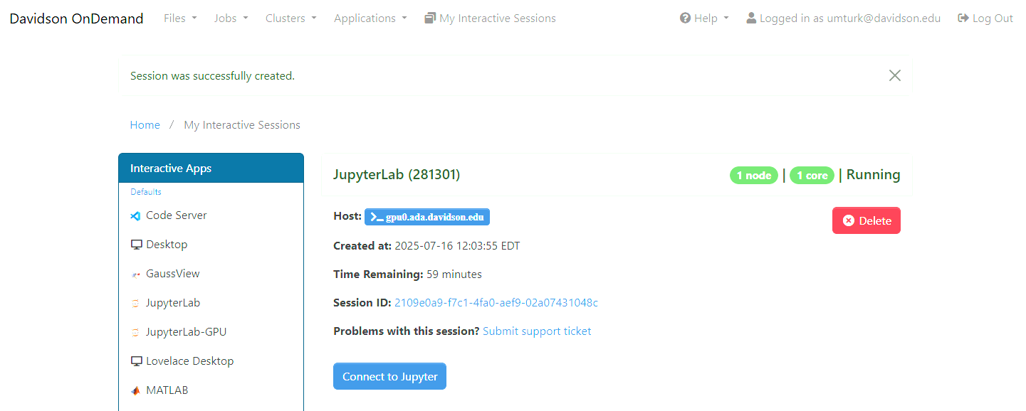 Ondemand Application Started